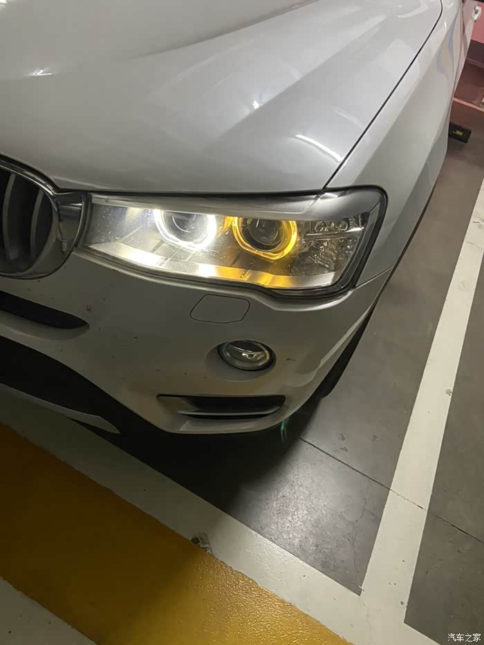 14款x3前车灯发黄求解