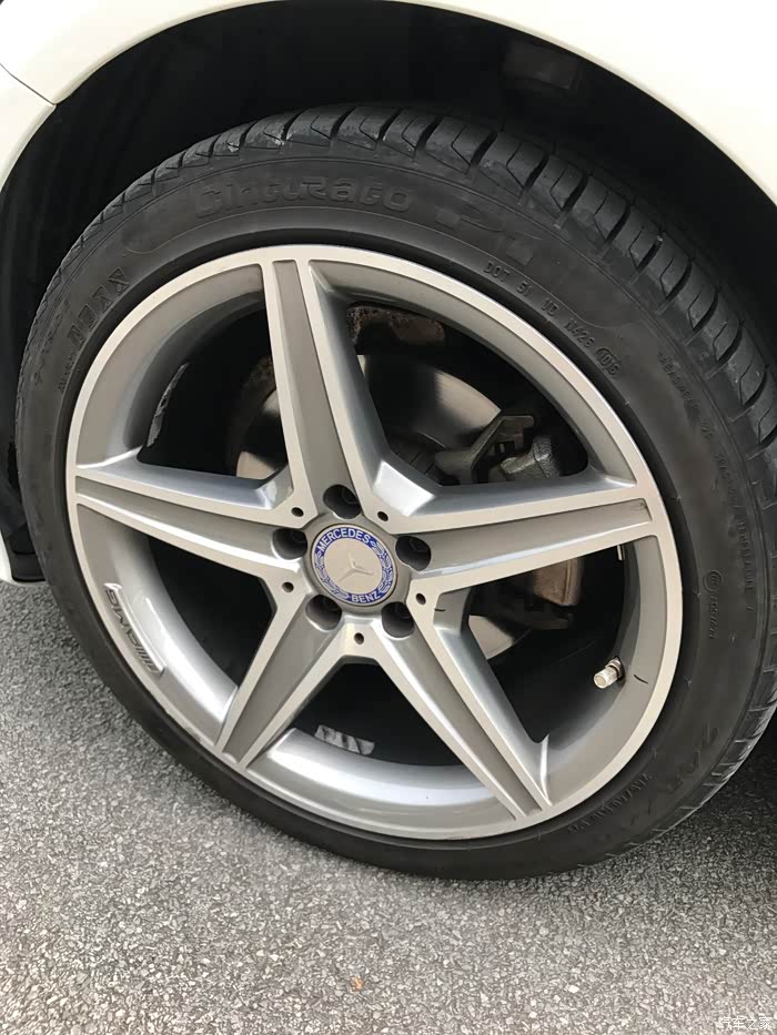 新c200l台产五幅18寸amg轮毂准备换19