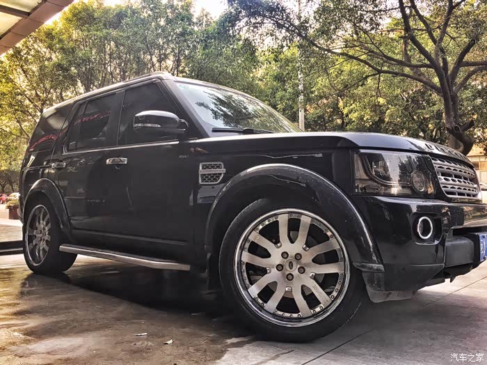 路虎发现4改22寸美国marinello两片锻造轮毂