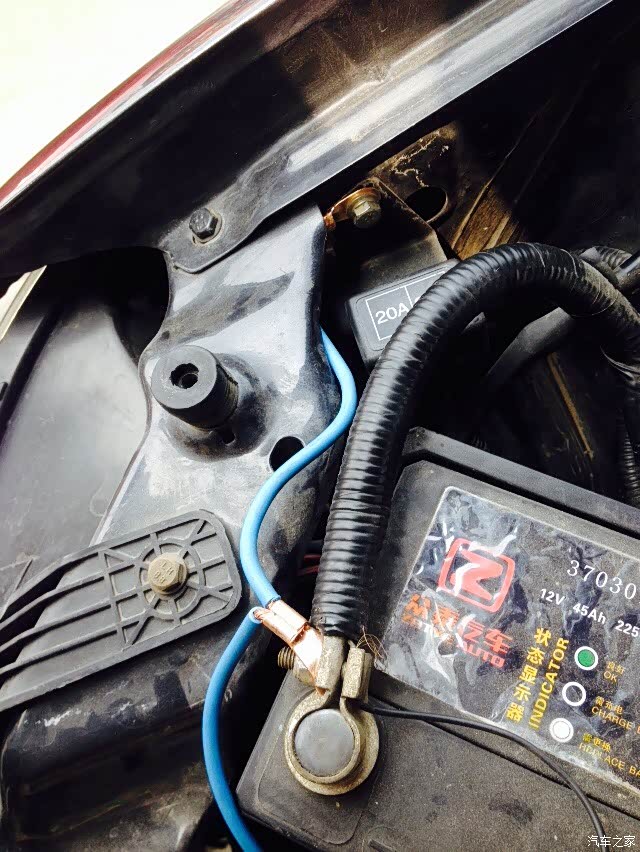 加搭铁线作业,不足之处请指出