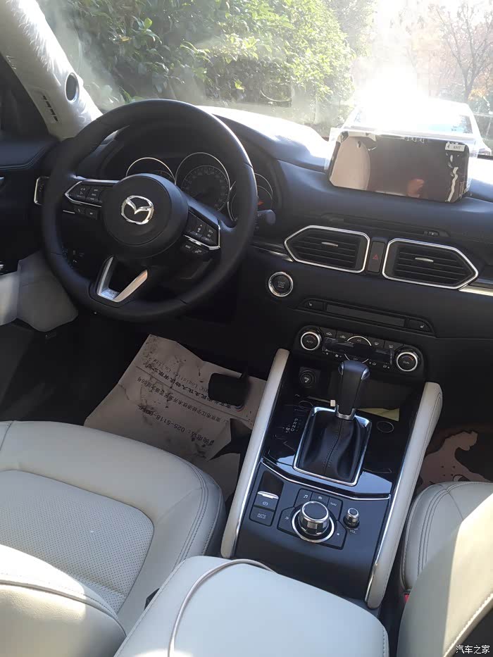 【图】cx5铂钢灰,内饰篇(白色)_马自达cx-5论坛_汽车之家论坛