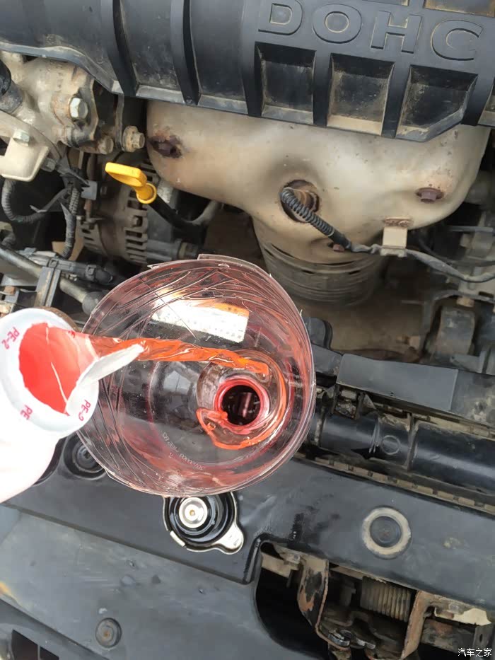 06伊兰特换冷却水作业