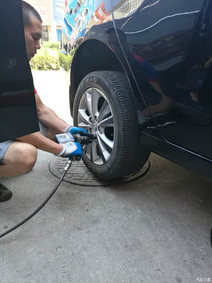 【无锡长安车友会】修补逸动轮胎