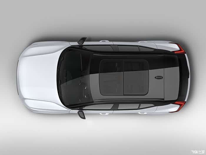 从上往下俯瞰一张,全黑的车顶十分抢眼(注:图片来源于之家图库)