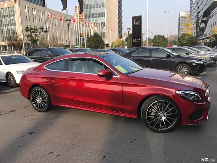 【图】c200coupe 4m 红色 提车_奔驰c级论坛_汽车之家论坛