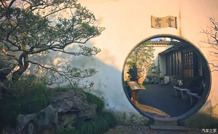 园林密布白墙粉黛小桥流水人家