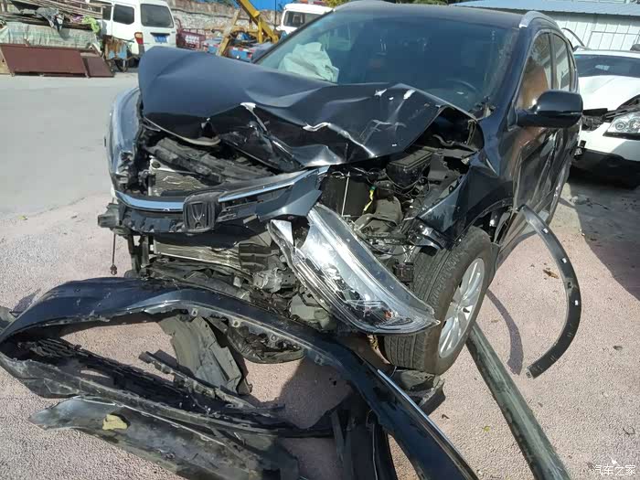 【图】crv车架大修记.一不小心杠了花坛_本田cr-v论坛_汽车之家论坛