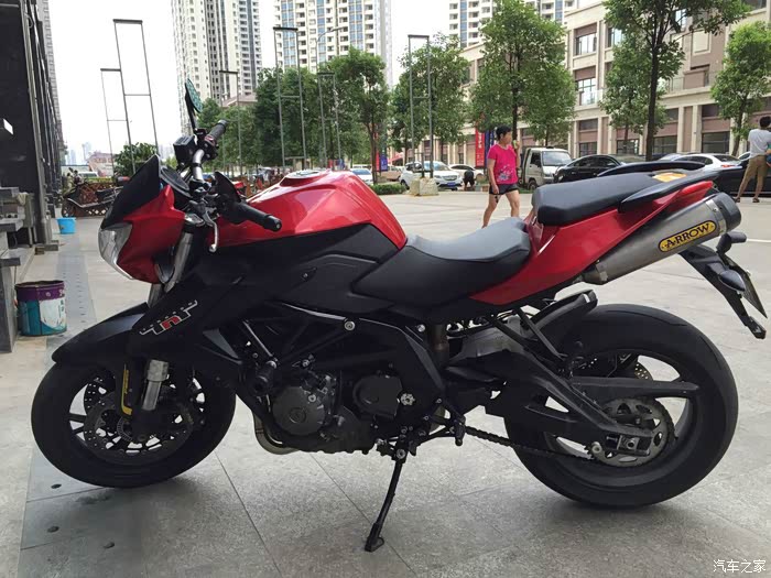 黄龙600改arrow箭牌排气全段,目前是前段,尾段声音(缺中段)_摩托车