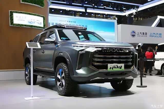 在2020广州车展上上汽大通全新皮卡车型newev