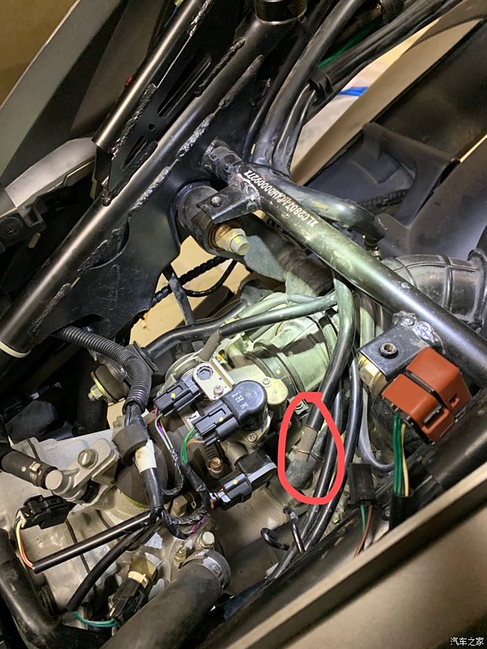 电喷摩托车碳罐的接法图片