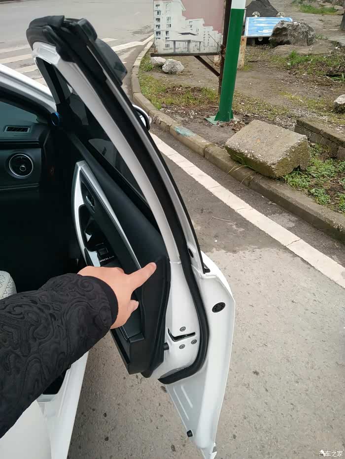 检查一下自己卡罗拉的车门有这个问题没有