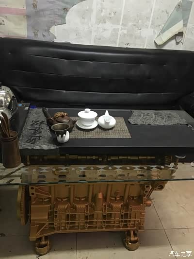 宝马325i发动机改装茶几作业