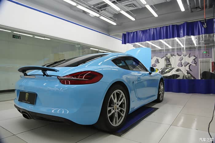 981cayman全车babyblue改色