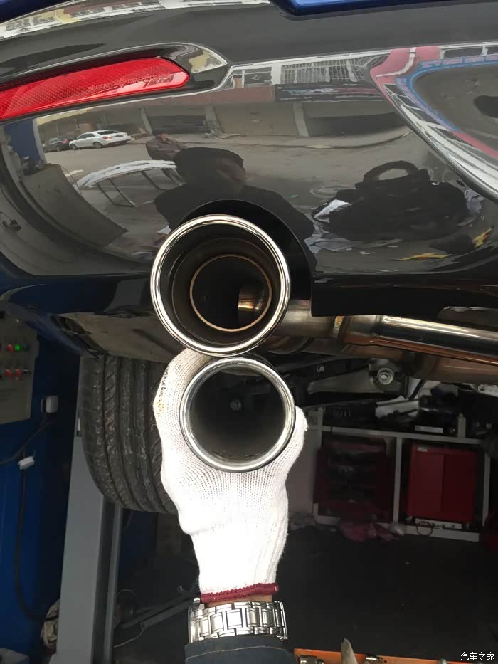 320艾兰改排气小作业