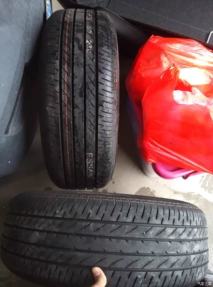 今天新购了个轮胎优科豪马e75