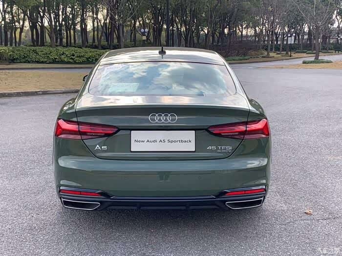 奥迪a5四门版车身颜色很惊艳.