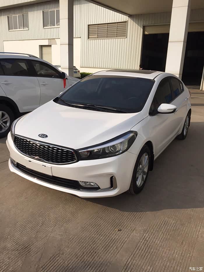 不一样的小三16款k3dlx珍珠白提车作业求加精