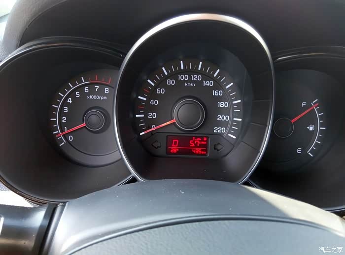 【图】k2自动标配油耗多少?有图晒下么?_起亚k2论坛_汽车之家论坛