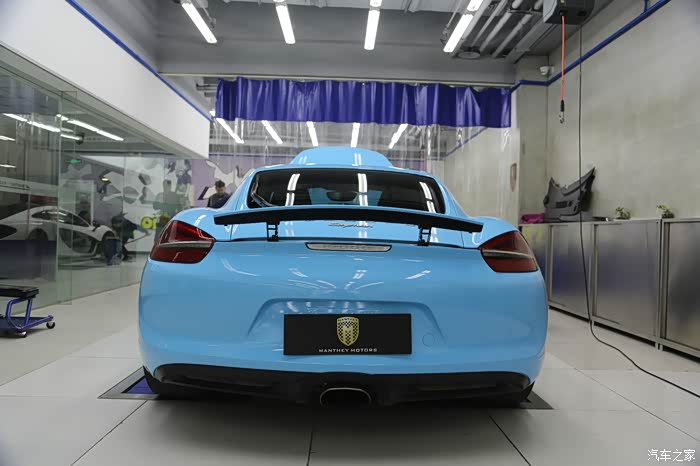 981cayman全车babyblue改色