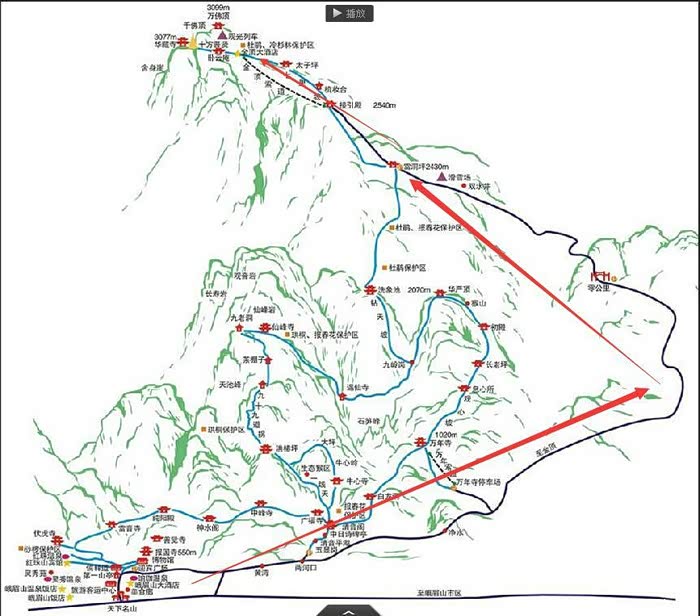 在天空我踩着咯吱声远去峨眉山之行