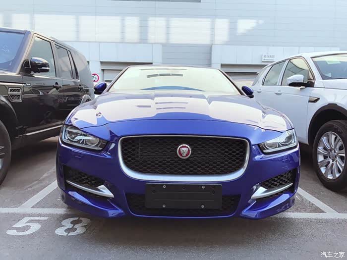 【图】新车作业,水晶蓝豹子酷的不得了啦_捷豹xe/xel论坛_汽车之家