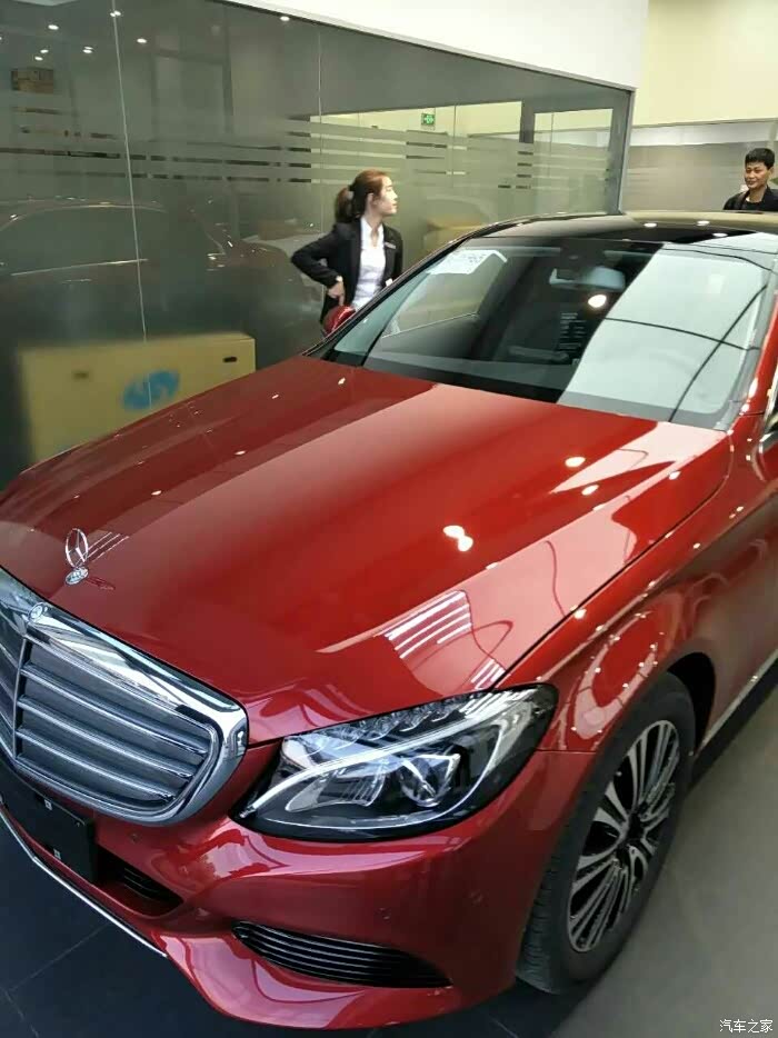 【图】等了一个多月,立标c200l红提车啦_奔驰c级论坛_汽车之家论坛