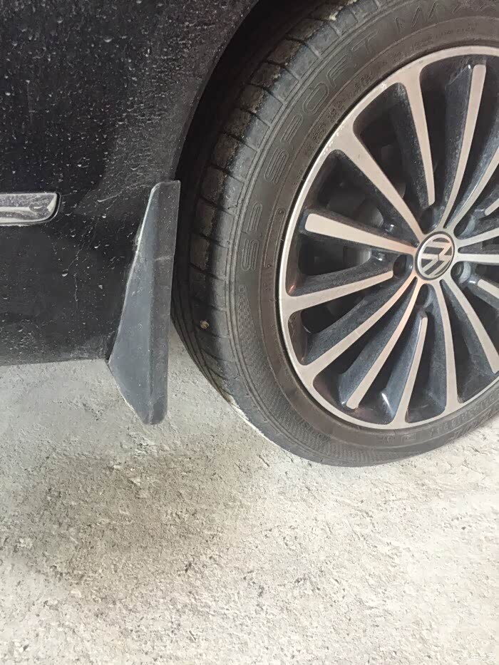 第一次轮胎被扎了了