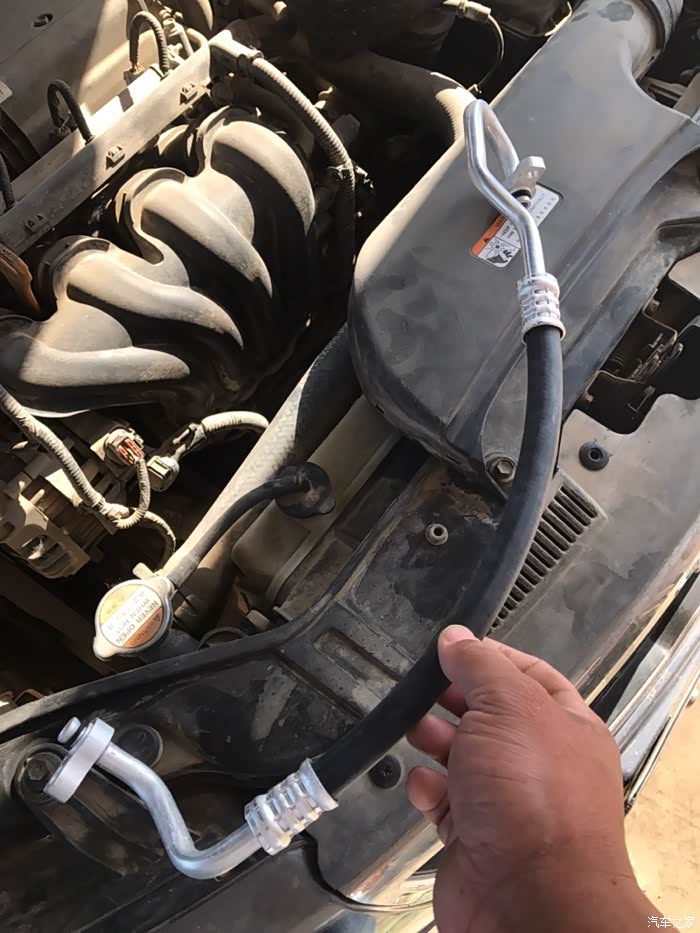 【图】自己动手空调高压管._福瑞迪论坛_汽车之家论坛