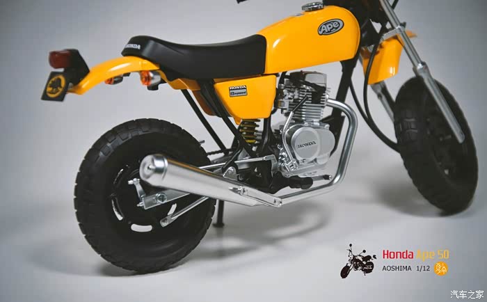 【图】青岛社 1:12 本田honda ape50 简约小摩托_模型论坛_汽车之家