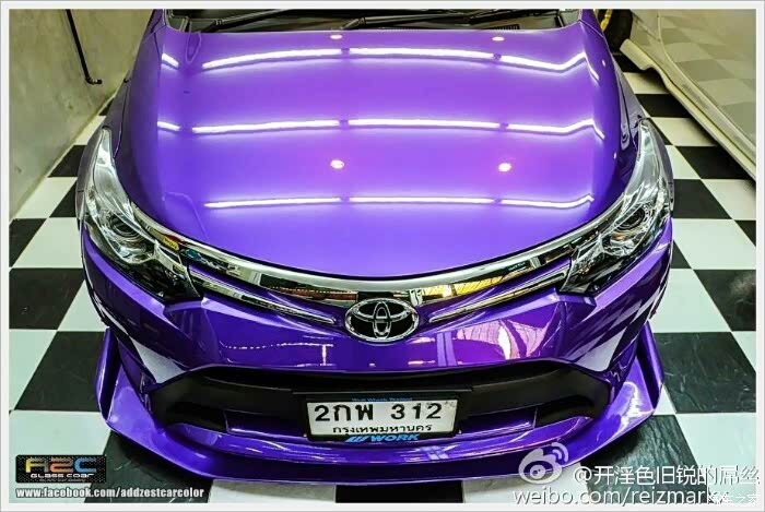 国外改款威驰颜色骚亮