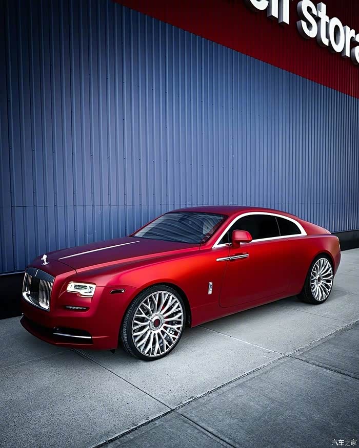 劳斯莱斯rollsroycewraith这红色太诱人了