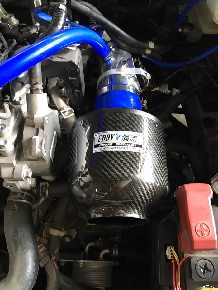 安装了eddy涡流进气冬菇头