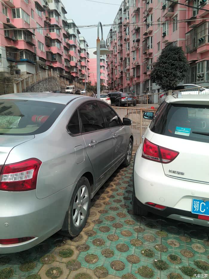 这车停靠的真亲热