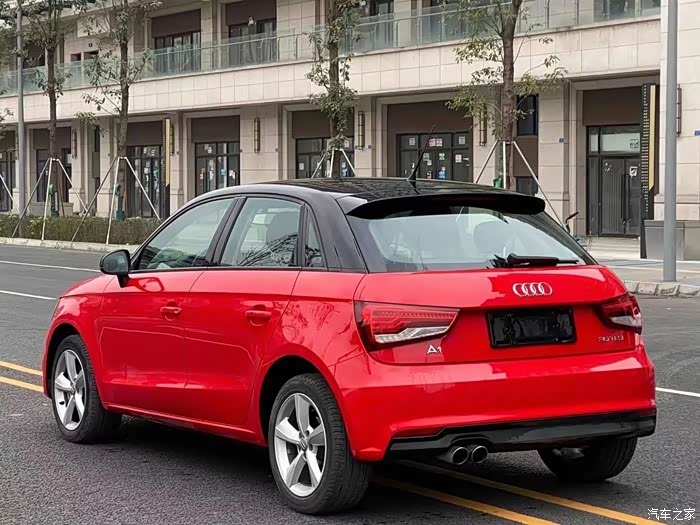 奥迪a1 魅力红,太漂亮了.