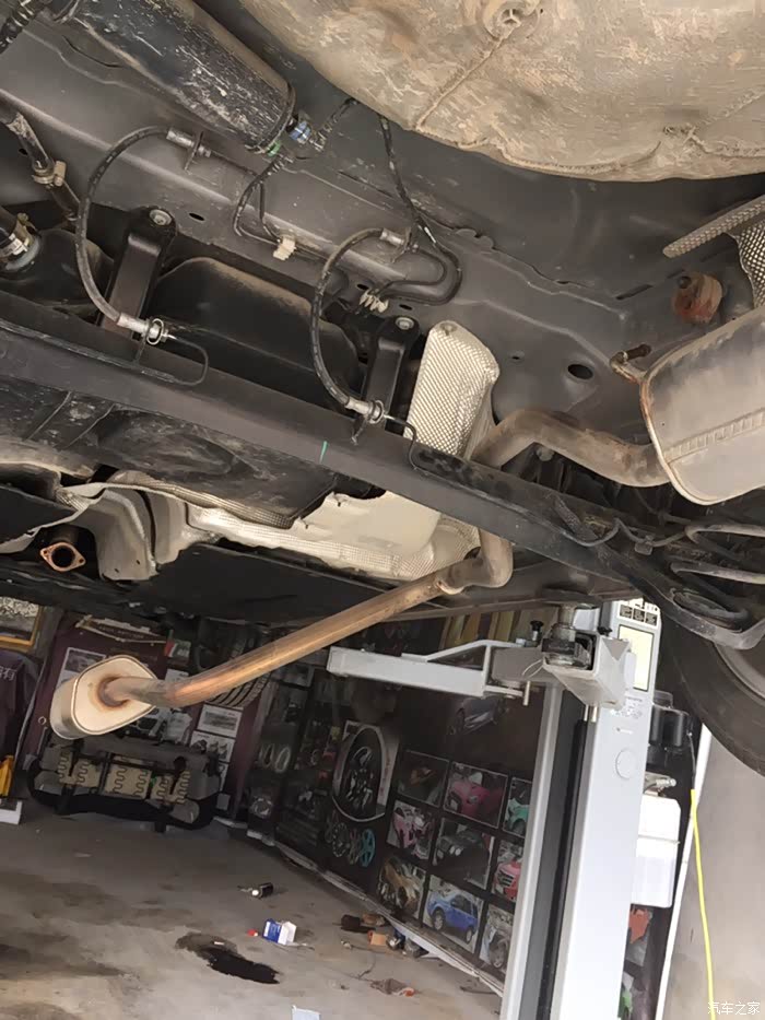 福睿斯排气管改装实在受不了原厂的的排气了