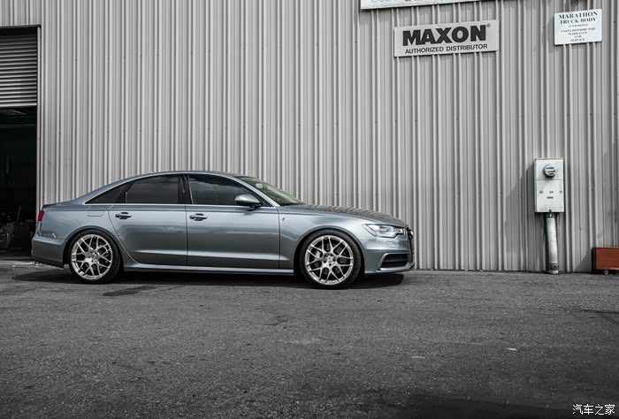 【图】银灰色奥迪a6升级定制hre p40锻造轮毂_奥迪a6l论坛_汽车之家