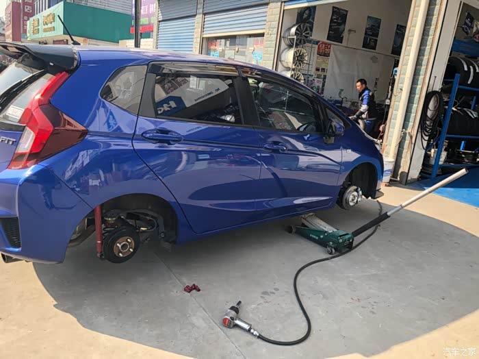 【图】更换横滨ad08r轮胎_飞度论坛_汽车之家论坛