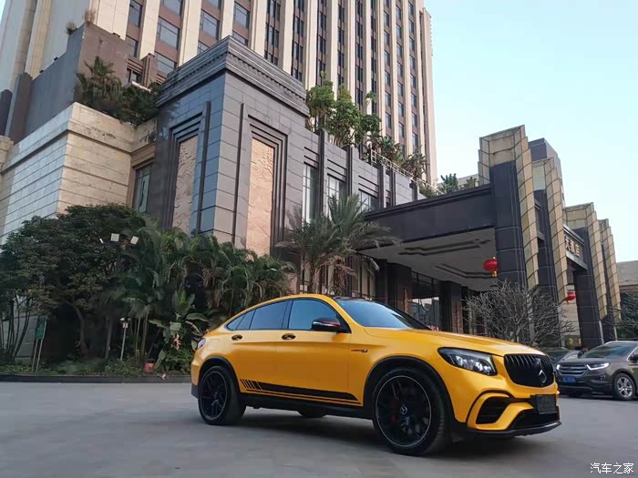 【图】glc63s改色电光金属黄_奔驰amg论坛_汽车之家论坛