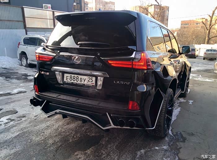 俄罗斯汉的风格雷克萨斯lx570改装重口味vergedesign宽体套件