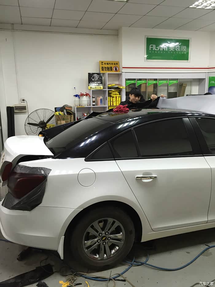 【图】贴上黑顶膜,瞬间高大上了_科鲁兹论坛_汽车之家论坛