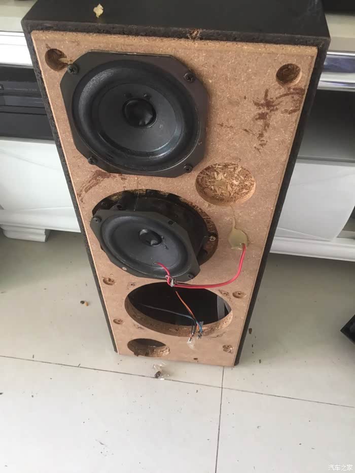 落地音箱拆喇叭改装凌派作业音质瞬间提升n档