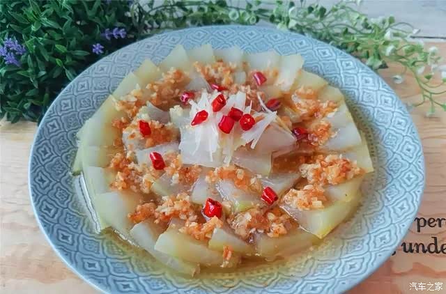 美味蒜蓉蒸冬瓜