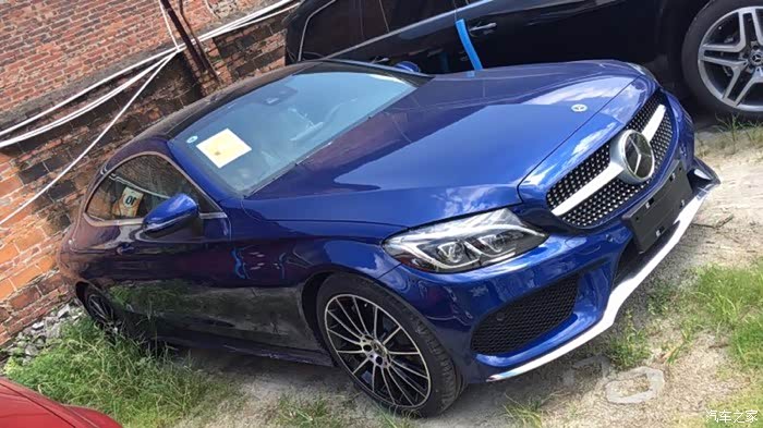 c300coupe宝石蓝七个月的等待终于