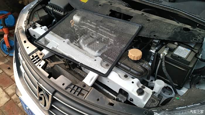 【图】加装水箱护网和大家分享一下_宝骏310论坛_汽车之家论坛