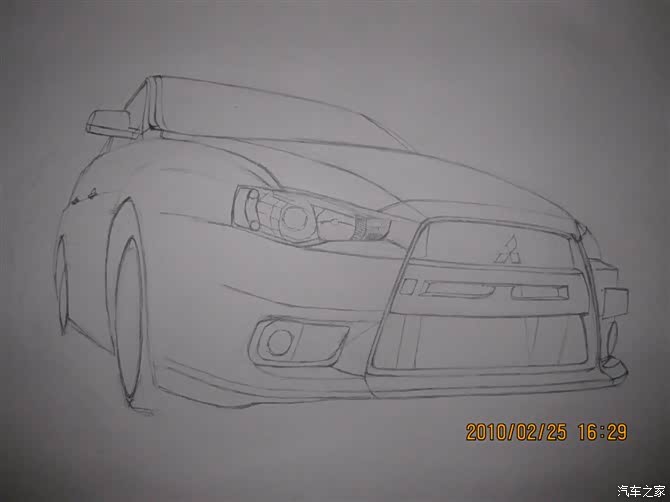 【图】【吉手绘】转子发动机,致敬经典 mazda rx-7_汽车插画论坛_汽车