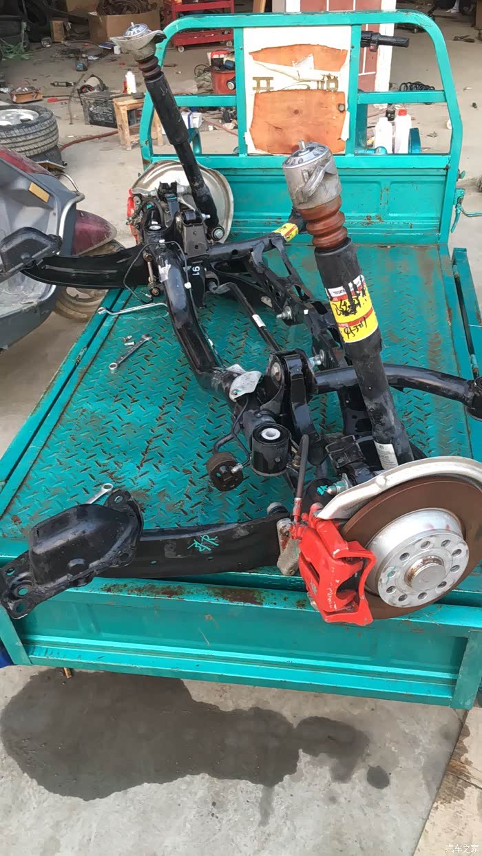 全国第一辆新速腾升级独立悬挂后桥(迈腾拆车件)