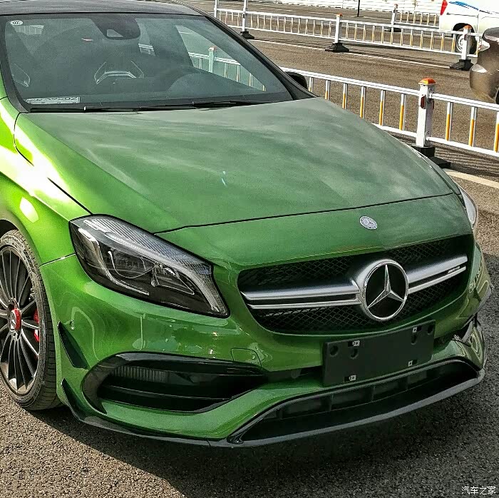 【图】南京a45 amg碧玺绿套件版提车_奔驰amg论坛_汽车之家论坛