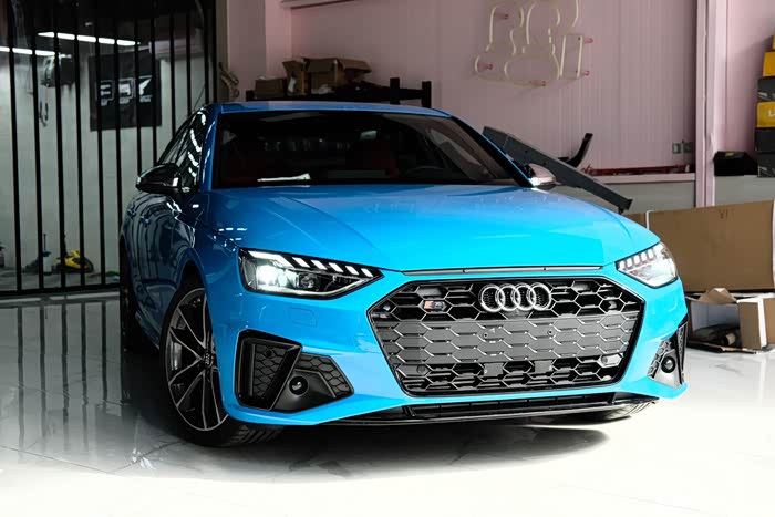 【图】坐标武汉 流光蓝s4落地 小改_奥迪s论坛_汽车之家论坛