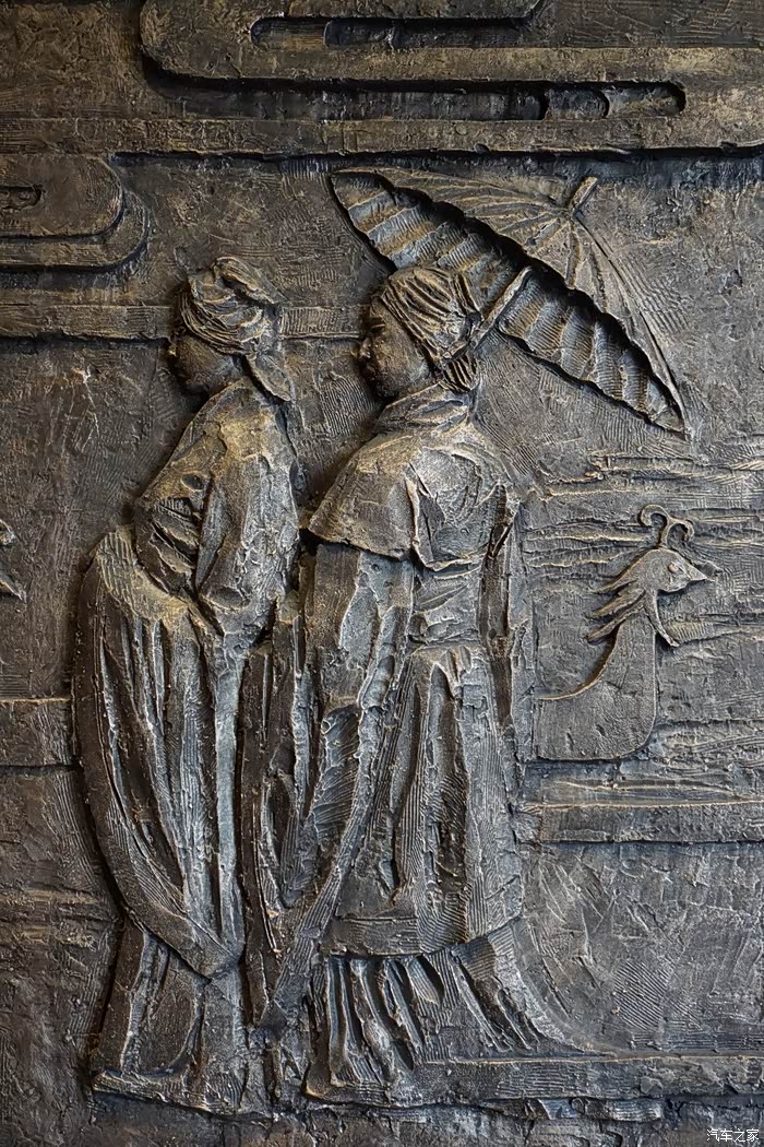 女皇与剑门关大型浮雕墙画欣赏