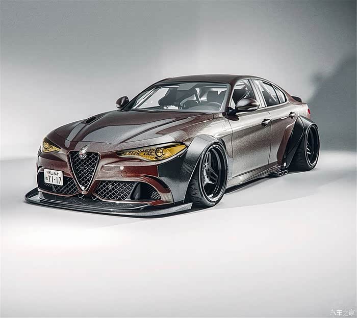 giulia小黑素车照亮相改装计划启动展示我的想法